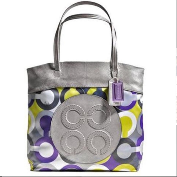 Coach Handbags - Coach Julia OP Art signature tote